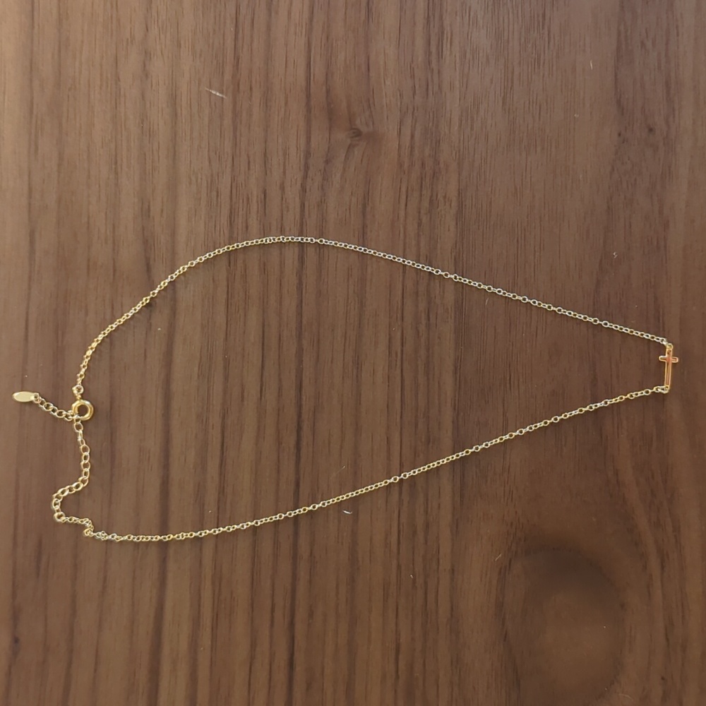 Kris Nations Cross Necklace 18K Gold Vermeil